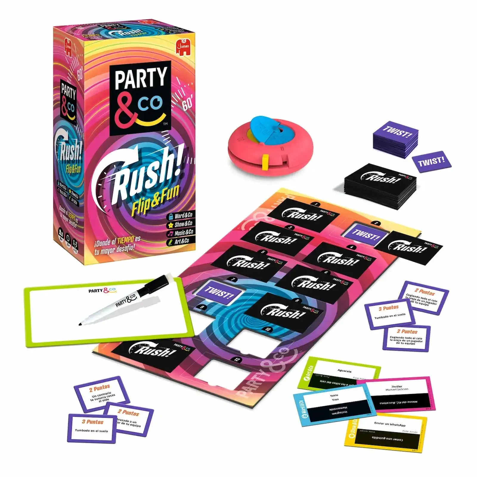 Diset Juego De Mesa Jumbo Party & Co Rush Flip & Fun - Imagen 3