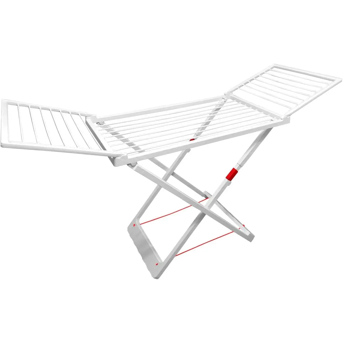 180x108x55cm Resin 100% Foldable Clothes Rack, Windproof and Firm, Outdoor/Indoor Clothesline Suitable for Balcony, Garden, Living Room, White
