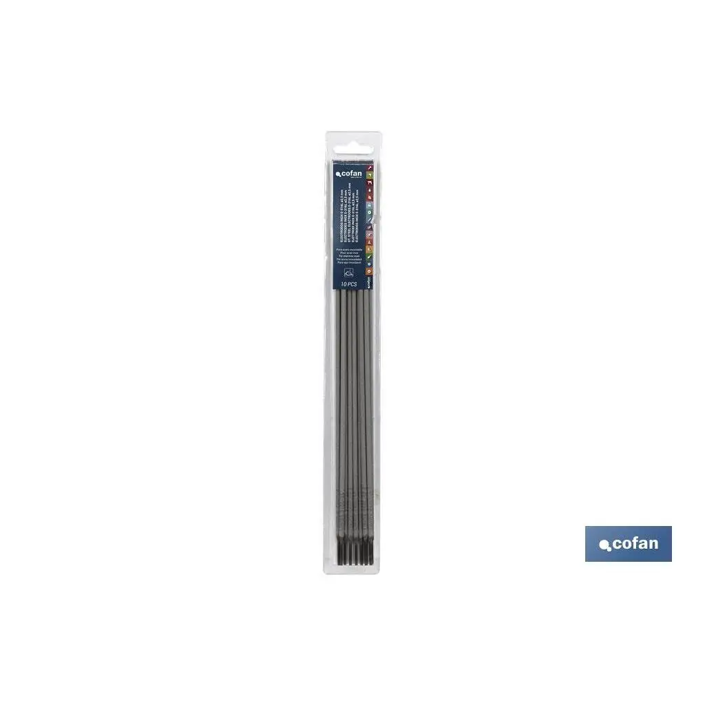 COFAN - BLÍSTER ELECTRODOS INOX E-316L ø2,5mm 10UDS