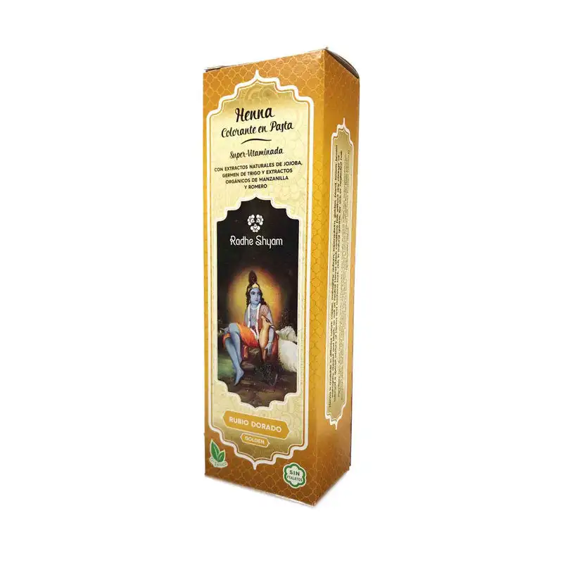 Henna Rubio Dorado pasta 200g Radhe Shyam Bioclub