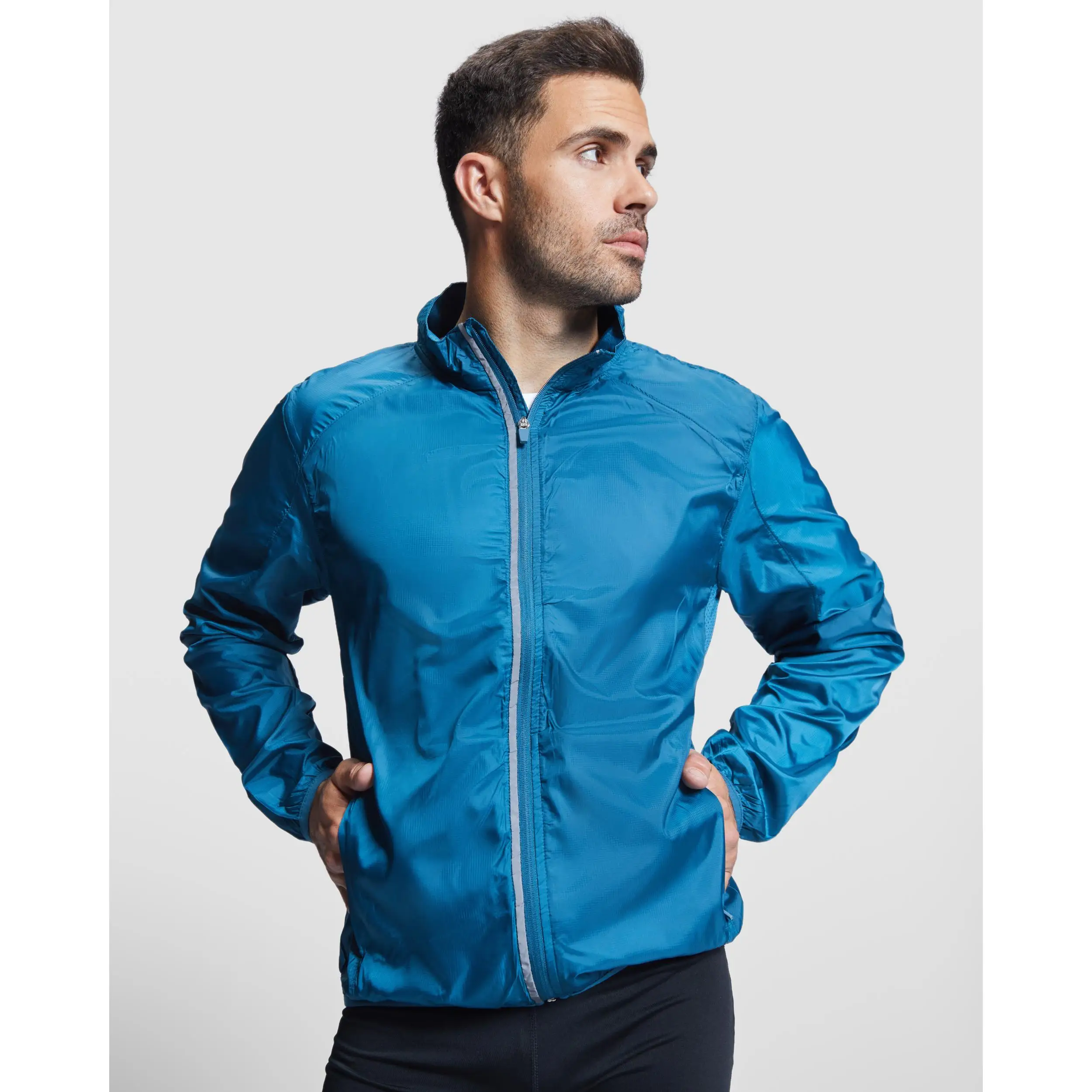 Roly Glasgow - Chaqueta Cortavientos Transpirable Tejido Técnico Ligero Hombre