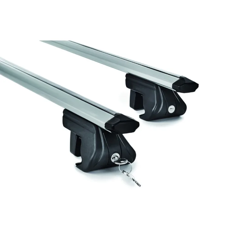 Barras de Techo GREEN VALLEY TRAX para Railing Estándar | Aluminio | 90 kg | Antirrobo | 120cm