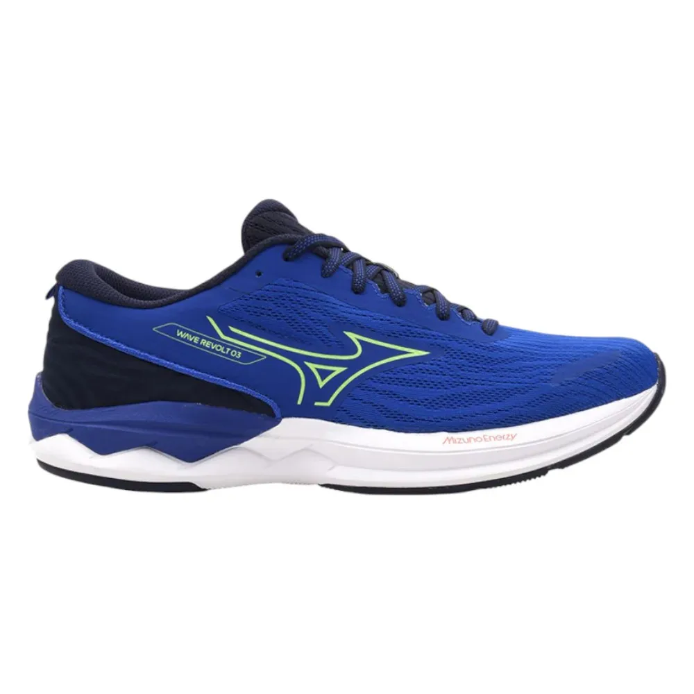 Zapatillas Mizuno Wave Revolt 3 Azul Cobalto J1Gc2481-62 Running Hombre
