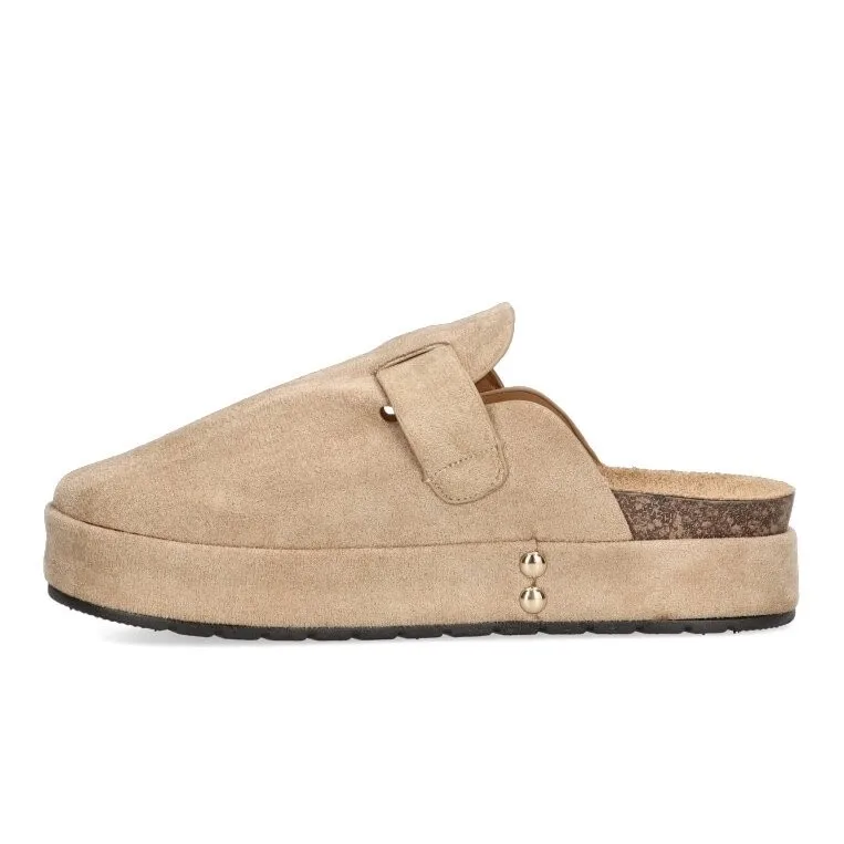 Teovel Zueco con Doble Suela de Bio – Referencia TL8-123 – Hebilla Reguladora – Altura Suela 4cm –