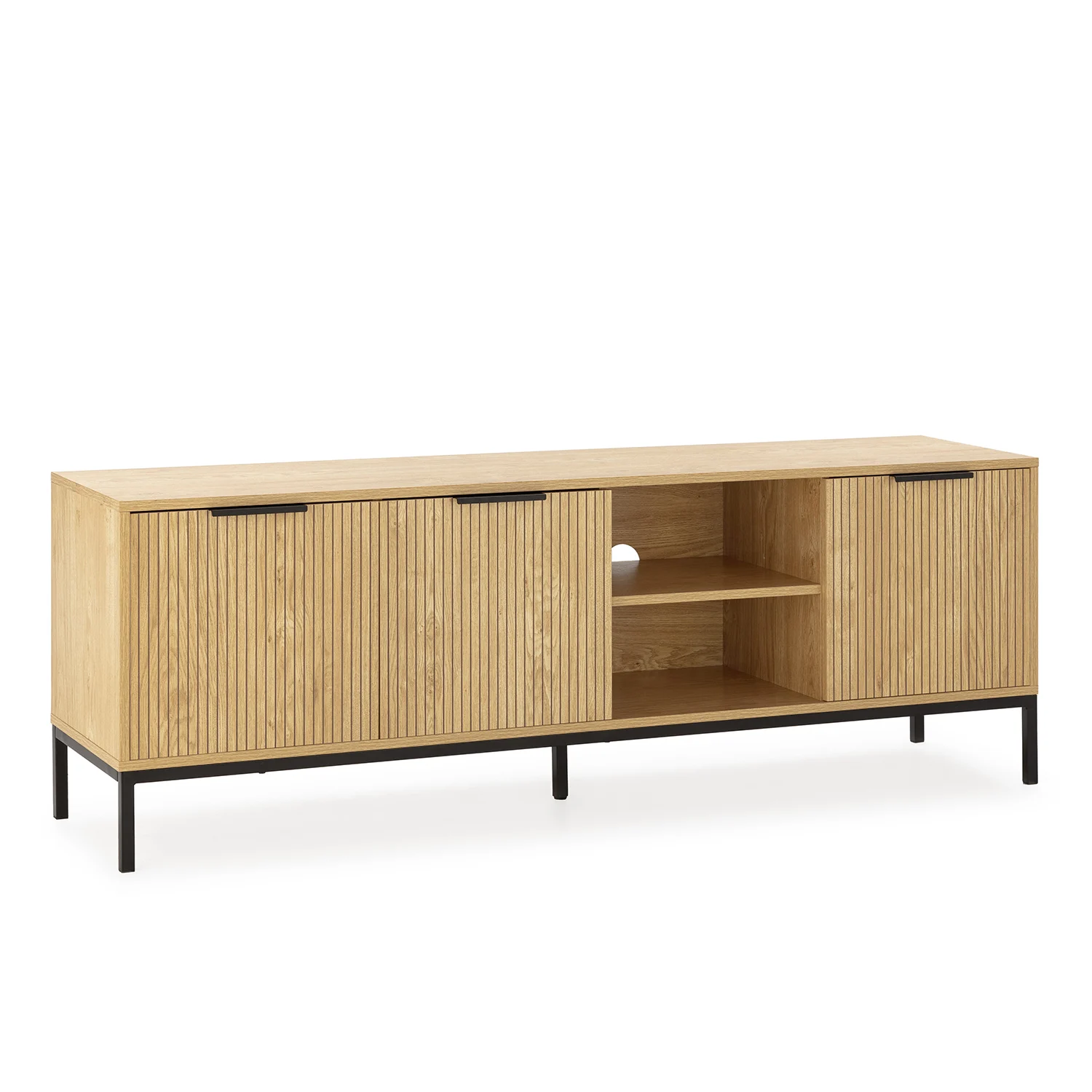 VS Venta-Stock Mueble Tv Mónica 3 puertas color Roble