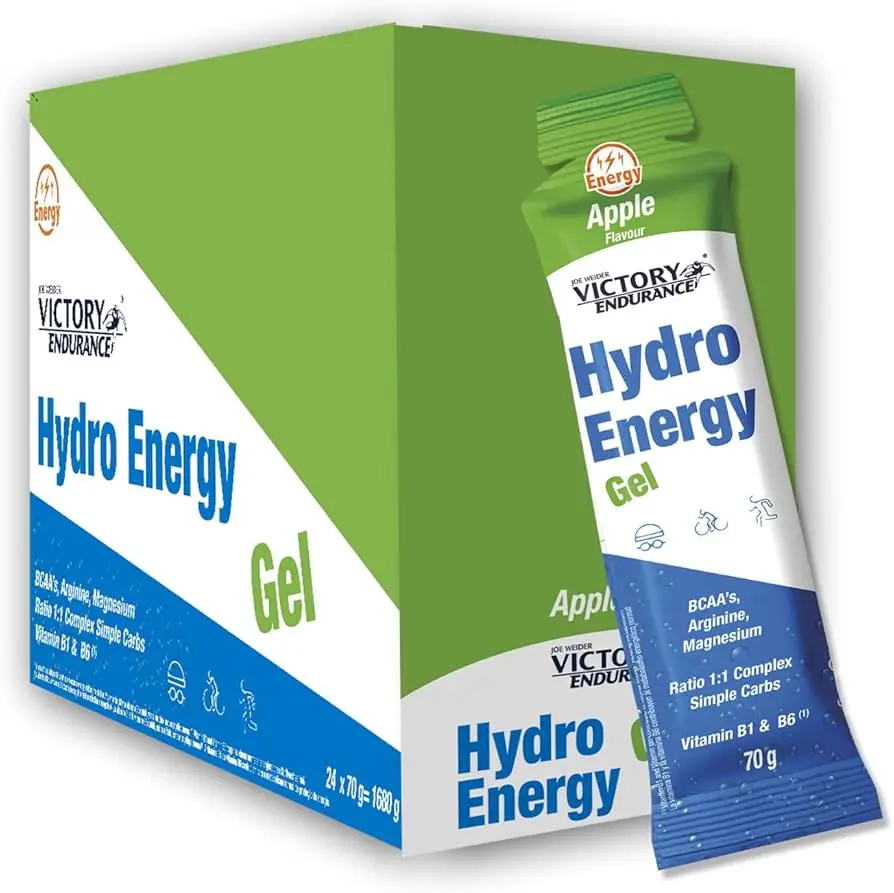 VICTORY ENDURANCE HYDRO ENERGY GEL 24 GELES X 70 GR SABOR MANZANA