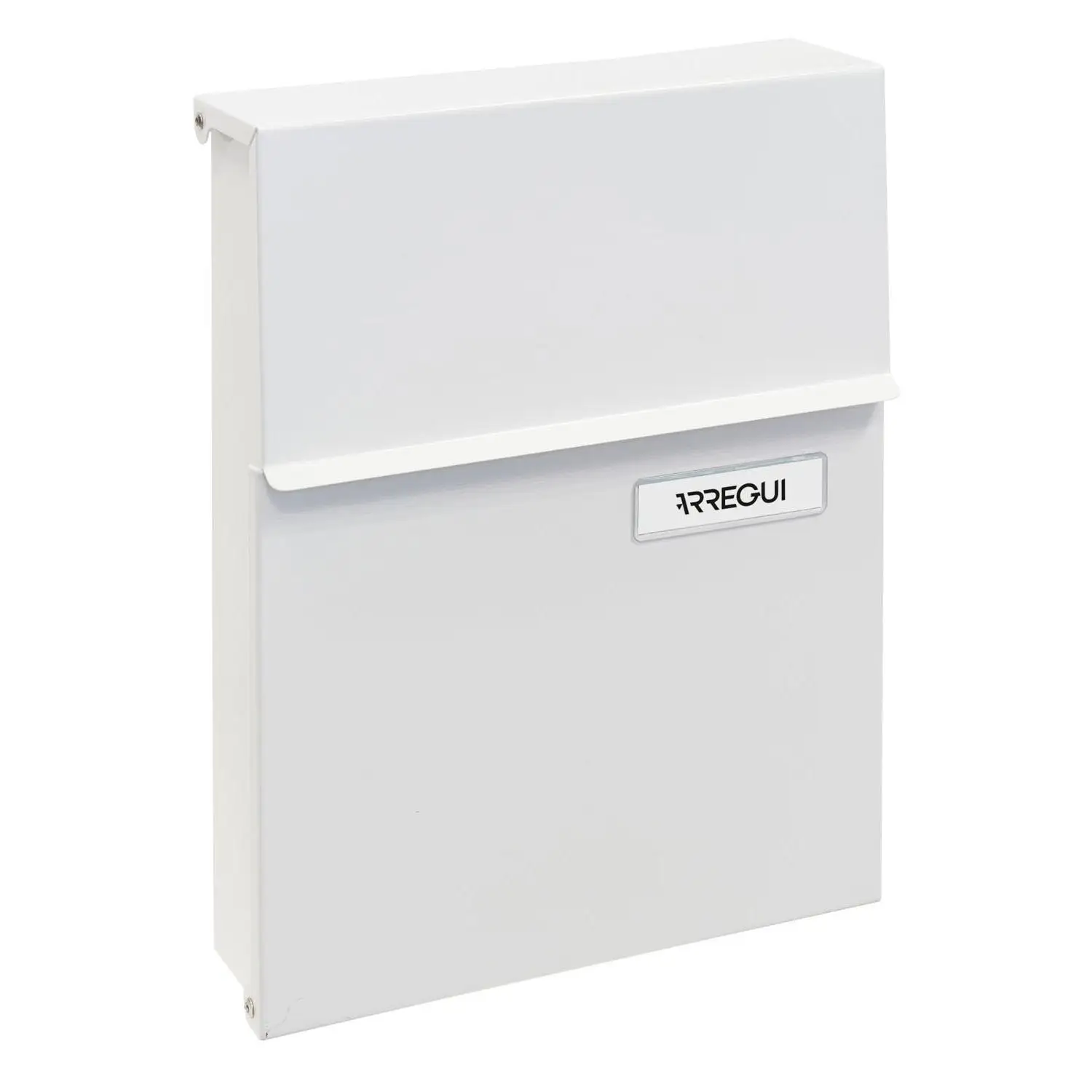 Buzón Exterior de Acero Arregui Line en Color Blanco, Amarillo o Negro, Medidas: ancho 230 x alto 305 x fondo 65 mm
