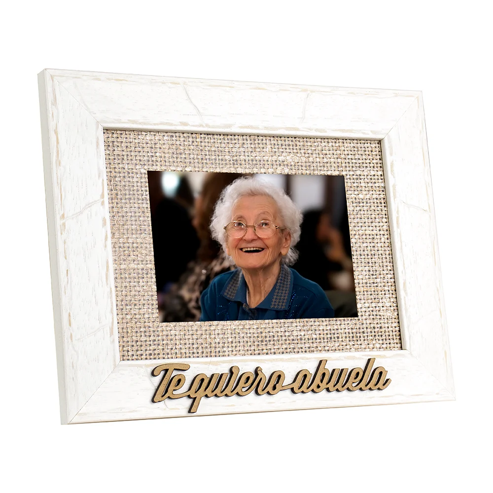 Demark, Marco de fotos KA611 con mensaje de te quiero abuela, Marco para regalar a tu abuela, Tamaño foto 10x15 cm.