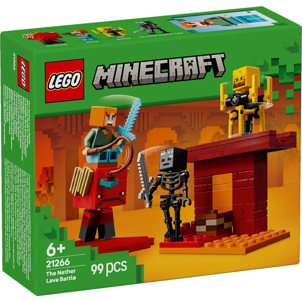 Lego Minecraft 21266 La Batalla De Lava Del Inframundo - Imagen 7