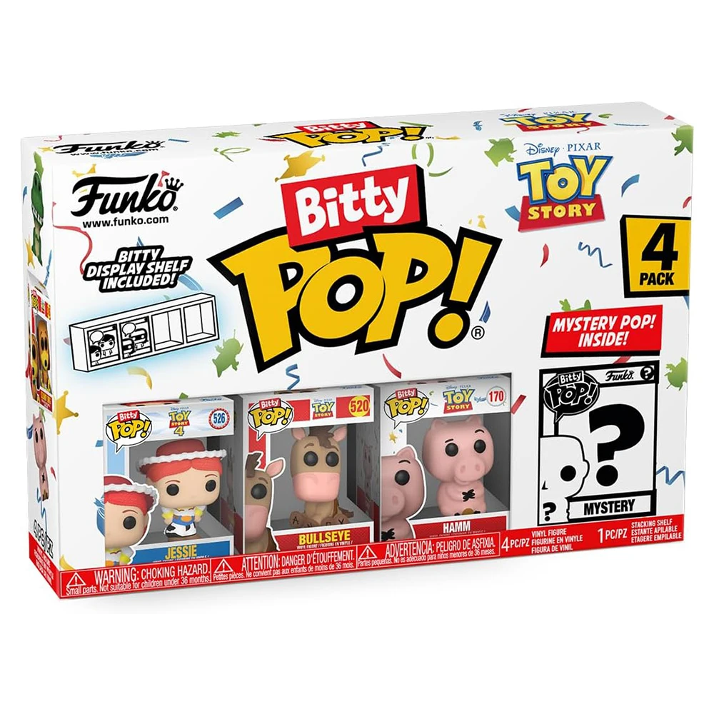FUNKO BITTY POP! TOY STORY - JESSIE, PERDIGÓN, HAMM Y ¿?, 73041, TIENDA CON LICENCIA OFICIAL