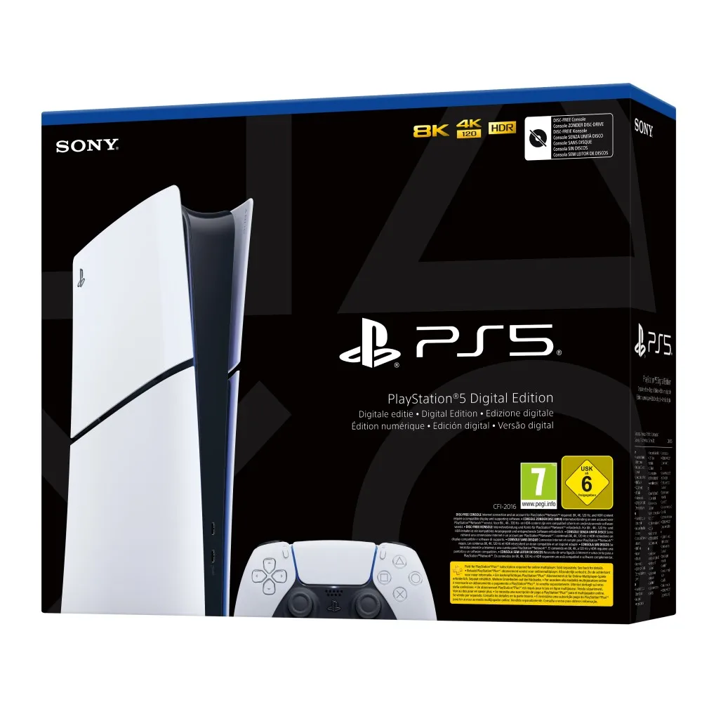 PLAYSTATION 5 SLIM choose model with or without PS5 disc reader Spanish version EU WARRANTY WARRANTY