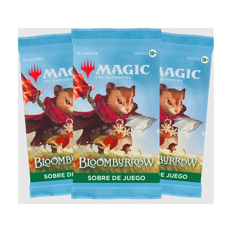 Bloomburrow: Game Envelope (14) x 4 (Spanish)  The Real Deal for Magic:  The Gathering Spanish Speakers