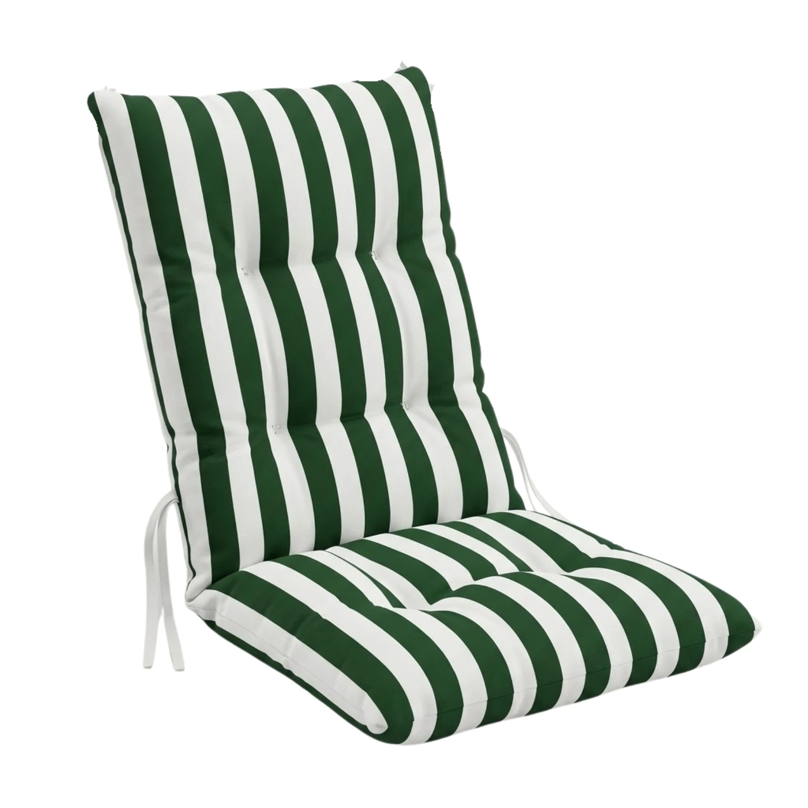 PIND Cojín Tumbona Acolchado 120x55x8cm | Colchoneta Exterior Jardín Piscina con Respaldo y Sujeción | Relleno de Fibra Hueca Acolchada - Cojín Tumbona y Silla Diseño Rayas