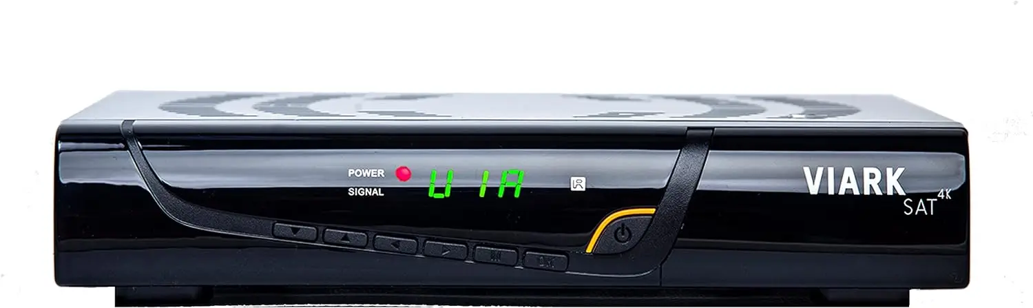 Viark Sat 4K - 4K Uhd Digital Satellite Receiver Dvb-S2X Multistream H.265 4000Mips 1.0 Ghz 60Fps 10 Bit 3D, with Lan, USB Wifi Antenna and Ac Card Reader