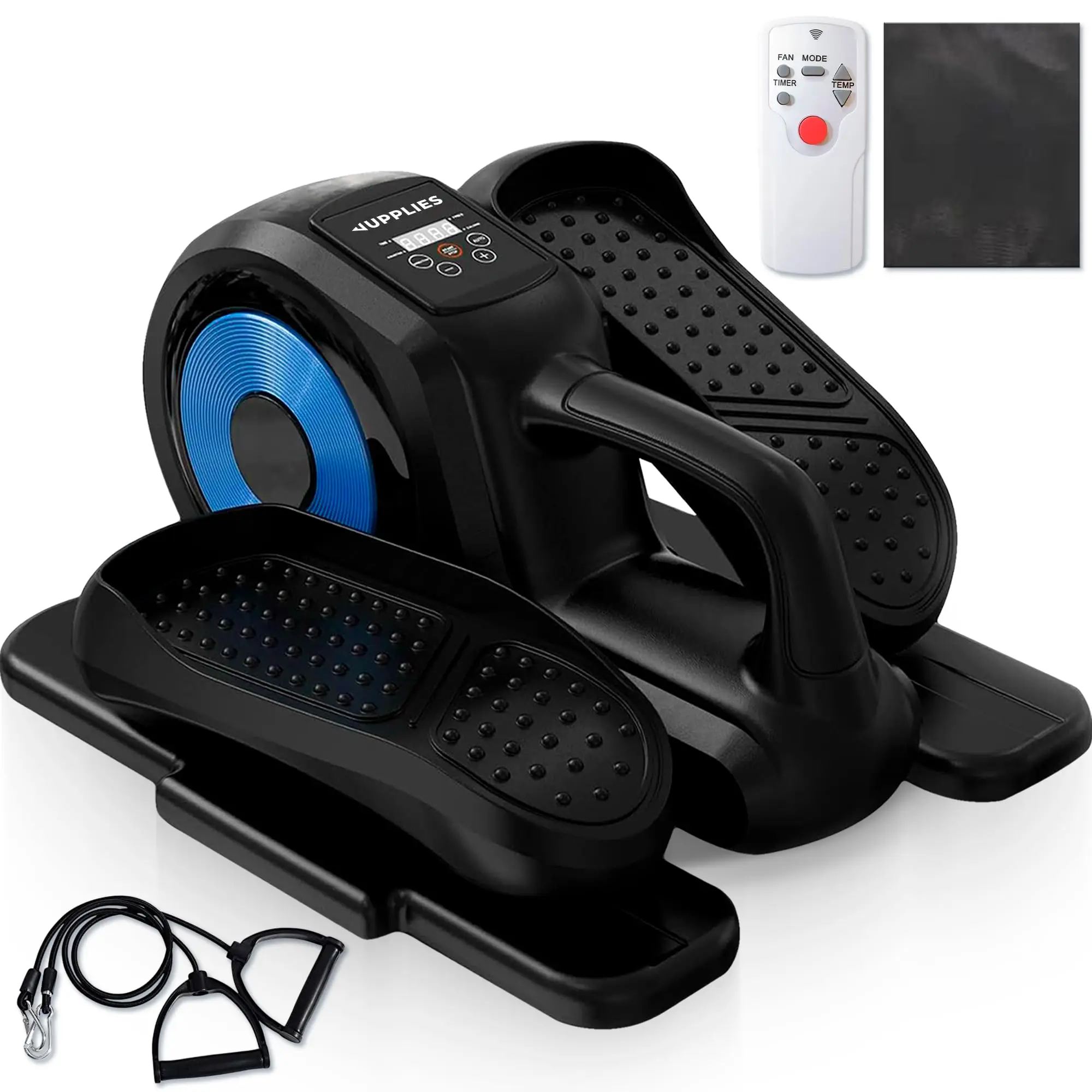 RELAXTY Mini Eliptica Electrica de Fitness para Casa - Pedaleador Electrico Control Remoto 12 Velocidades