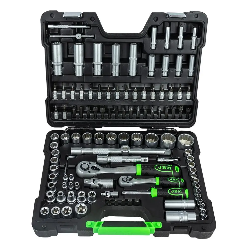 JBM 54036 113-piece tool case with 12-caded glasses. 1/2 