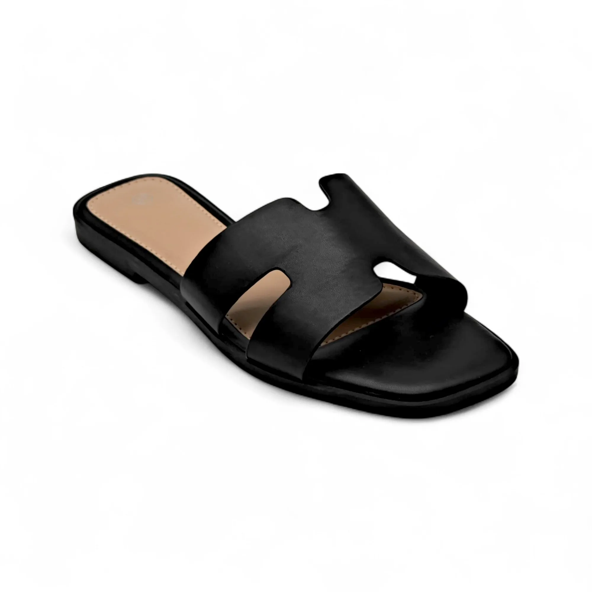 Calzados soraia, Sandalias Planas de Mujer con Punta Cuadrada, Diseño Clásico Tipo Slide, Corte Anatómico en la Empeine, Sandalia Abierta de Verano para Uso Diario, Oficina o Paseo Casual Bohemio Básico Abertura