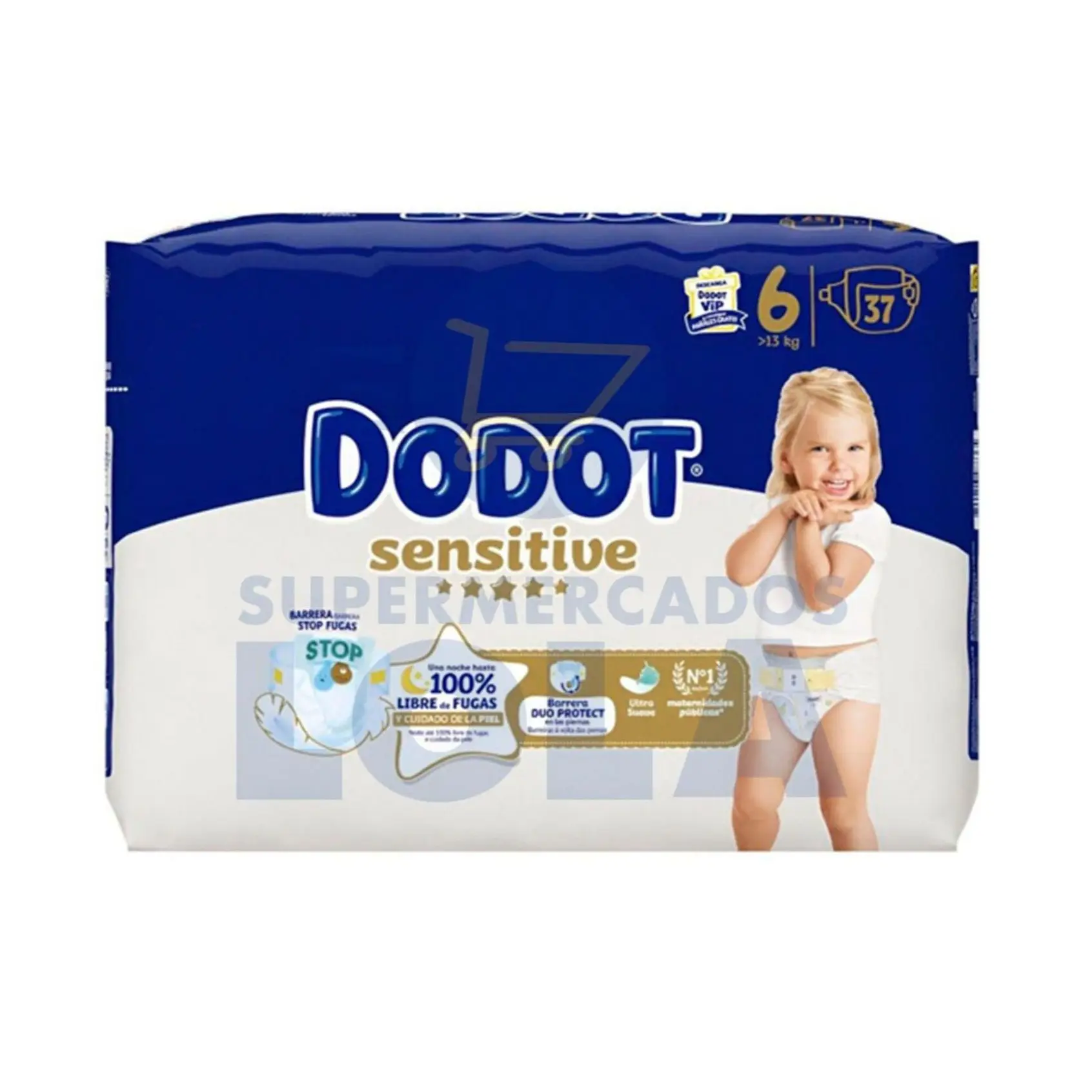 Pañales Dodot Sensitive Talla 6 - 37 UNIDADES