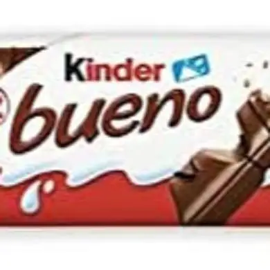 Ferrero Kinder Bueno 30 Unidades de 43 GR , Cada Unidad Contiene 2 Barritas Envasadas Individualmente.