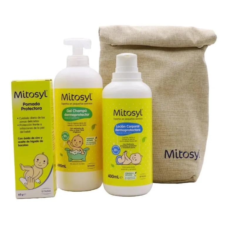 Mitosyl protective knob 65 g + coporal lotion 400 ml + shampoo gel 490 ml + gift need