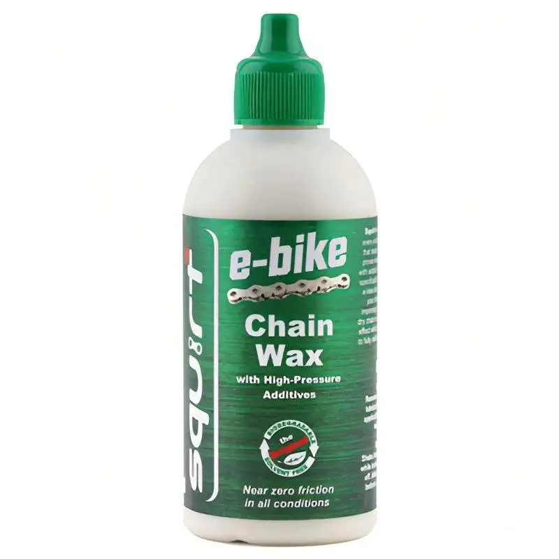 SQUIRT | Lubricante De Cera Para Cadenas Y Transmisiones E-Bike 120ml - Lubricación de gran duración, incluso en condiciones de humedad. Mantiene las calas, los pedales y la cadena limpios en todo