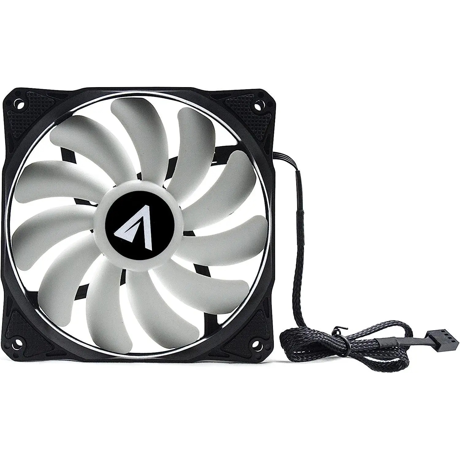 abysm gaming ventilador cpu breeze 120 mm 11 aspas ultra silencioso color blanco y negro