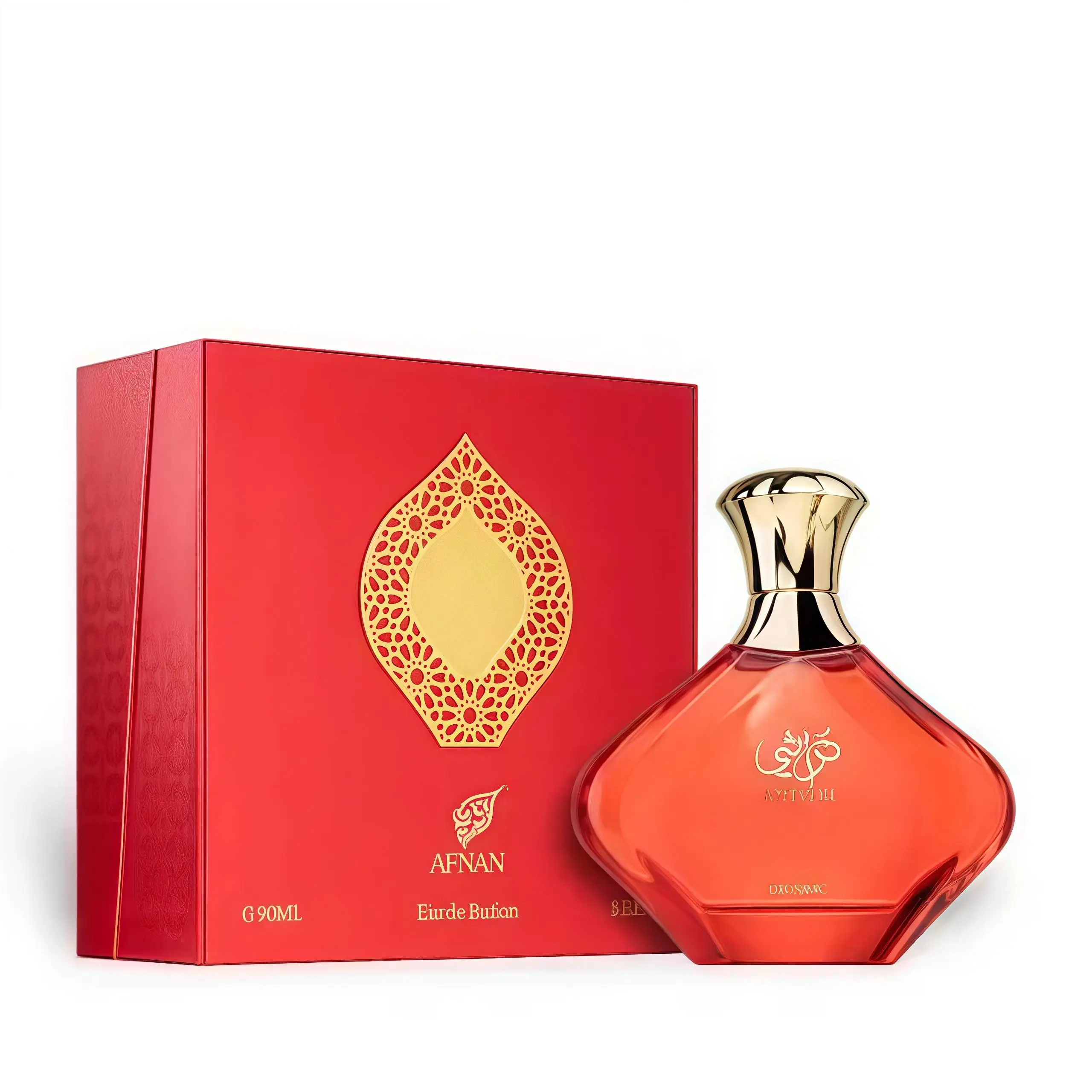 Afnan Turathi Eau de Parfum Vaporizador Red Version 90ml para Mujer Fragancia Árabe Floral Oriental Spray Edp Notas Florales y Amaderadas