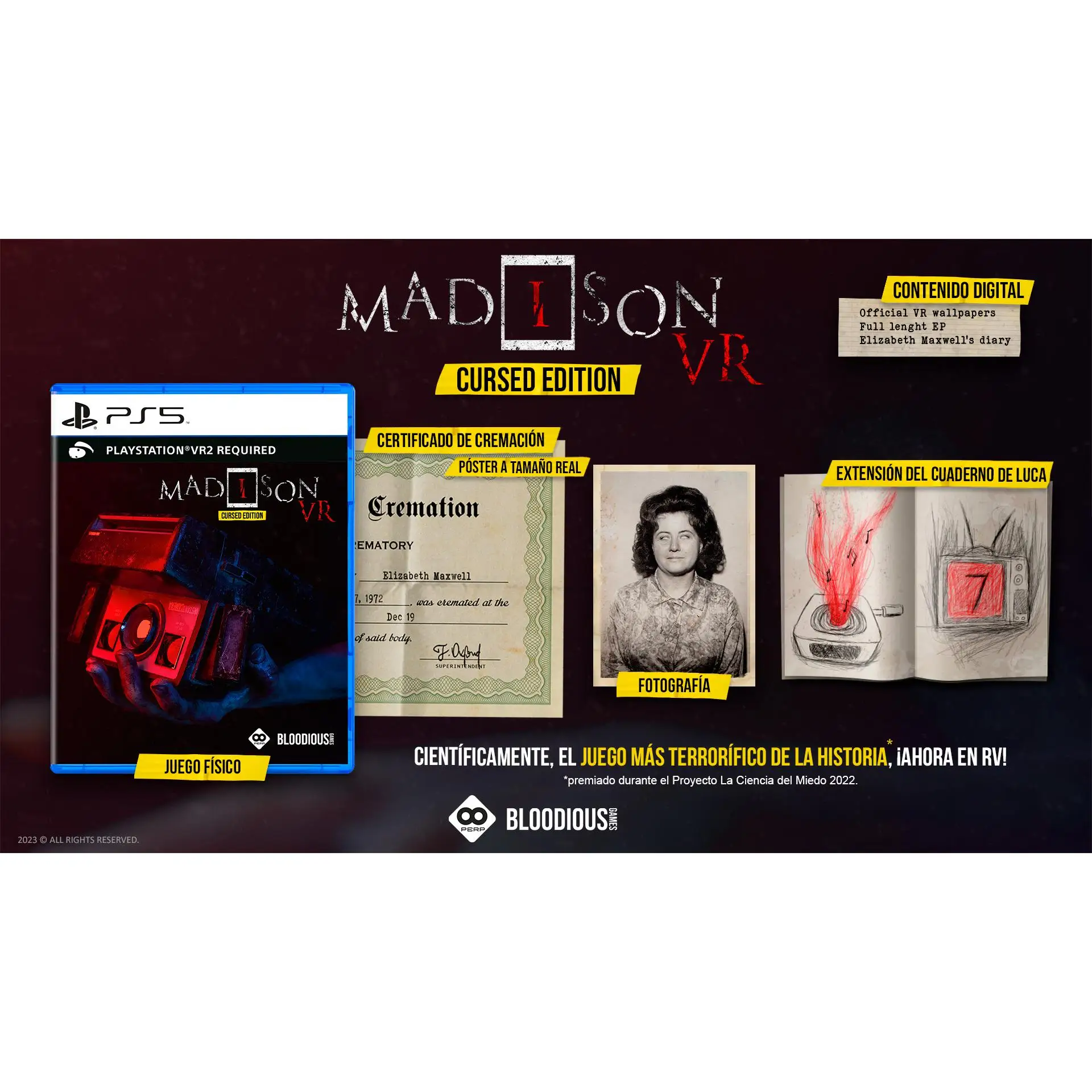Madison VR for PS5 - New and Sealed, CE Certified, Immersive Experience with Clear Graphics and Surround Sound, Official Spain Version with Spanish Support. Perfect for PS5 games and video games enthusiasts. #2