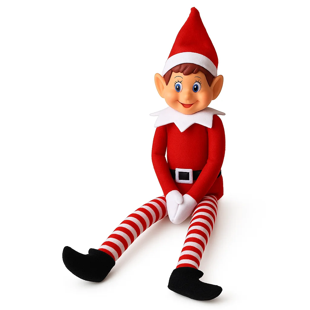 Long-legged christmas elf 30 cm marukatsu – festive plush and vinyl figure with flexible arms, ideal for decorating or giving as a gift at christmas #3