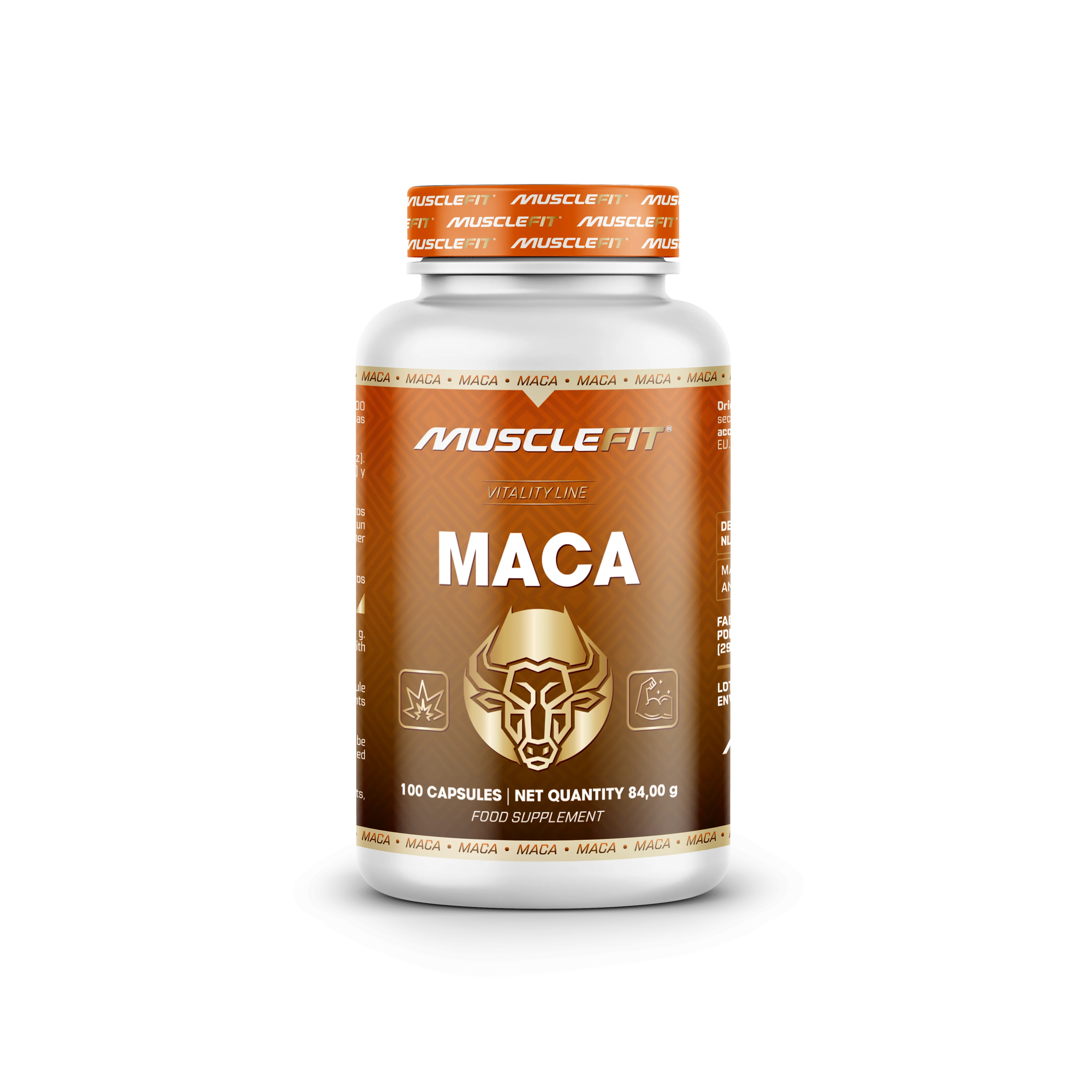 MACA ANDINA 4:1 - 100 cápsulas – 700 mg por cápsula - MUSCLEFIT