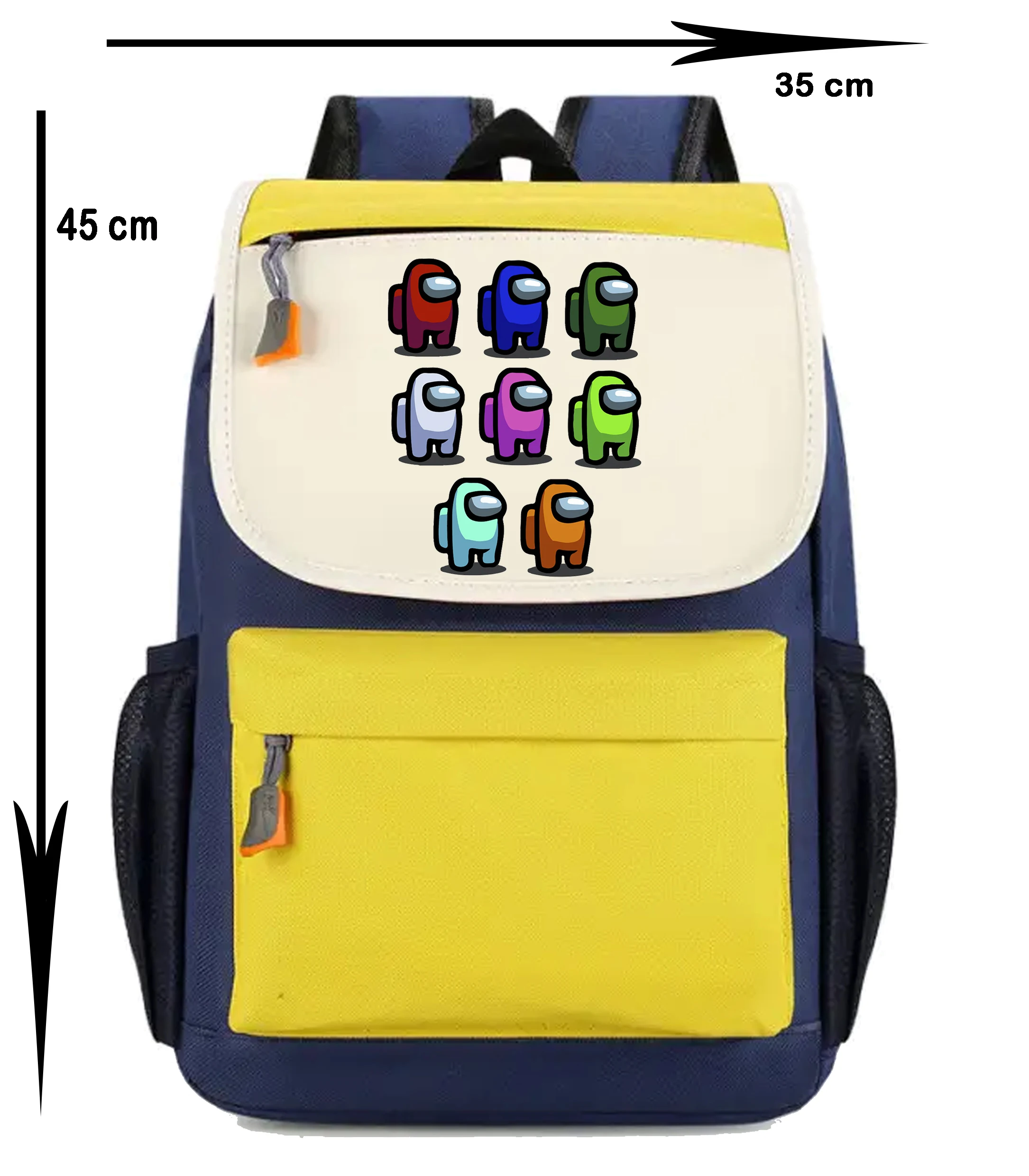 Among Us backpack. The Impostor. Various colors. Ideal for school. School. Hiking. Excursions. Multiple pockets