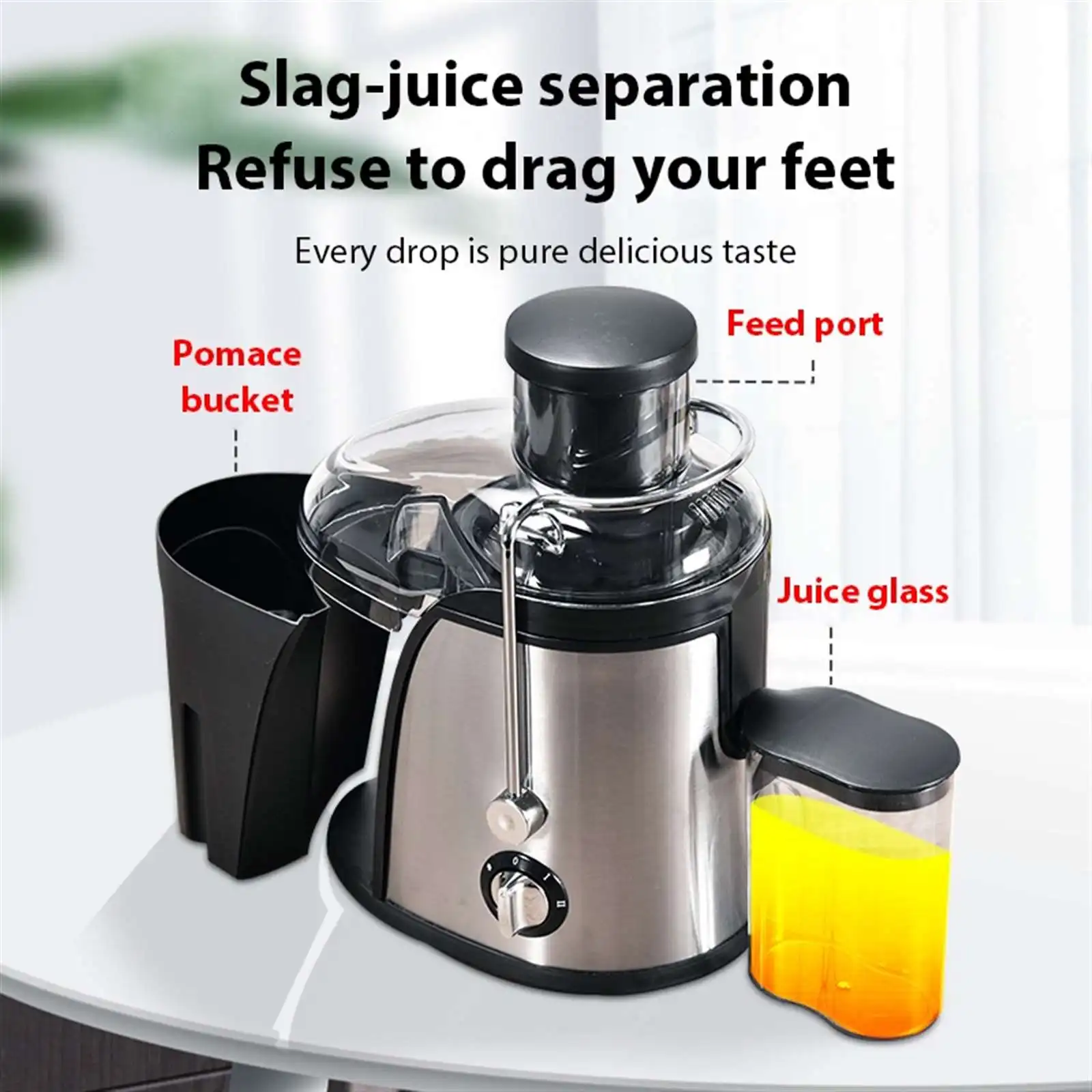 Juicer machine 400w juicer met 3-inch grote mond voor fern vruchten in groenten sap centrifuge met 2 snelheid gemakkelirk schoon te maken,1.5l