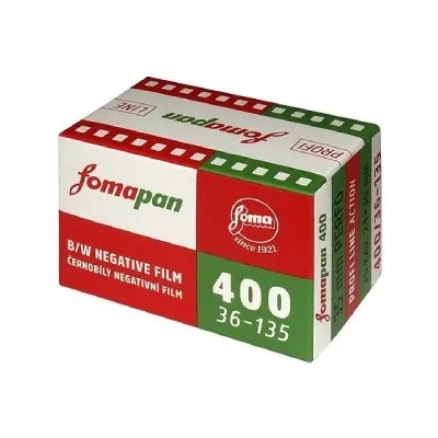 Fomapan 400 Profi Line Classic 35mm 36 Película Fotográfica Blanco y Negro Edición Retro