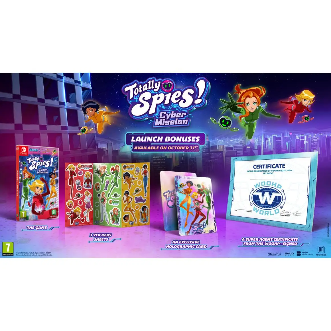 Totally Spies Cyber Mission - Switch - Nuevo Precintado - PAL España - Meridiem