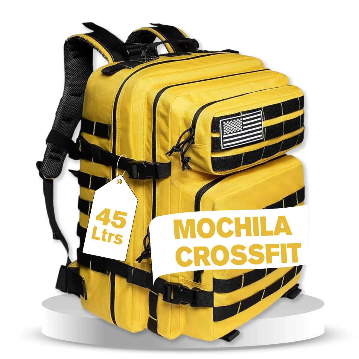 SPARTANFY Mochila Crossfit Táctica Militar Resistente para Gimnasio con Soporte de Carga Pesada y Gran Capacidad Ideal para Montañismo y Senderismo