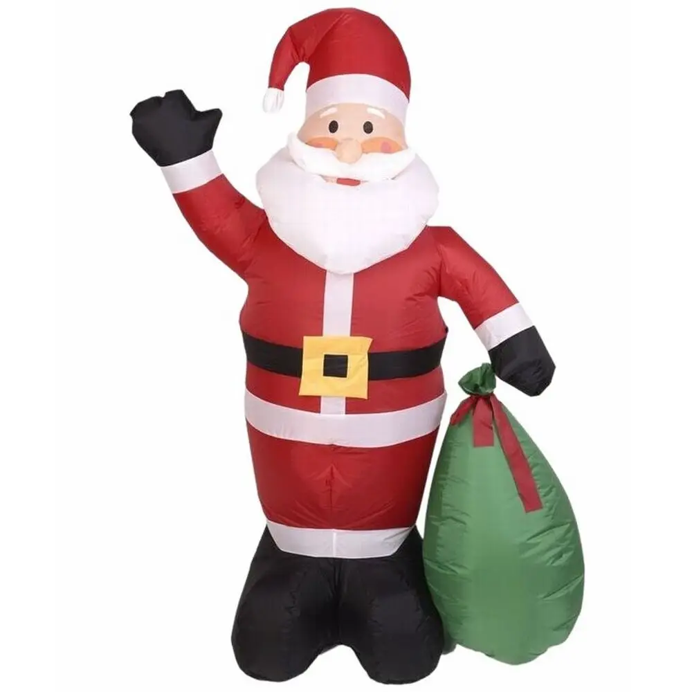 Gerimport Hinchable Decoración Navidad Papá Noel 6 Leds Exterior 180 Cm - Fácil de Inflar