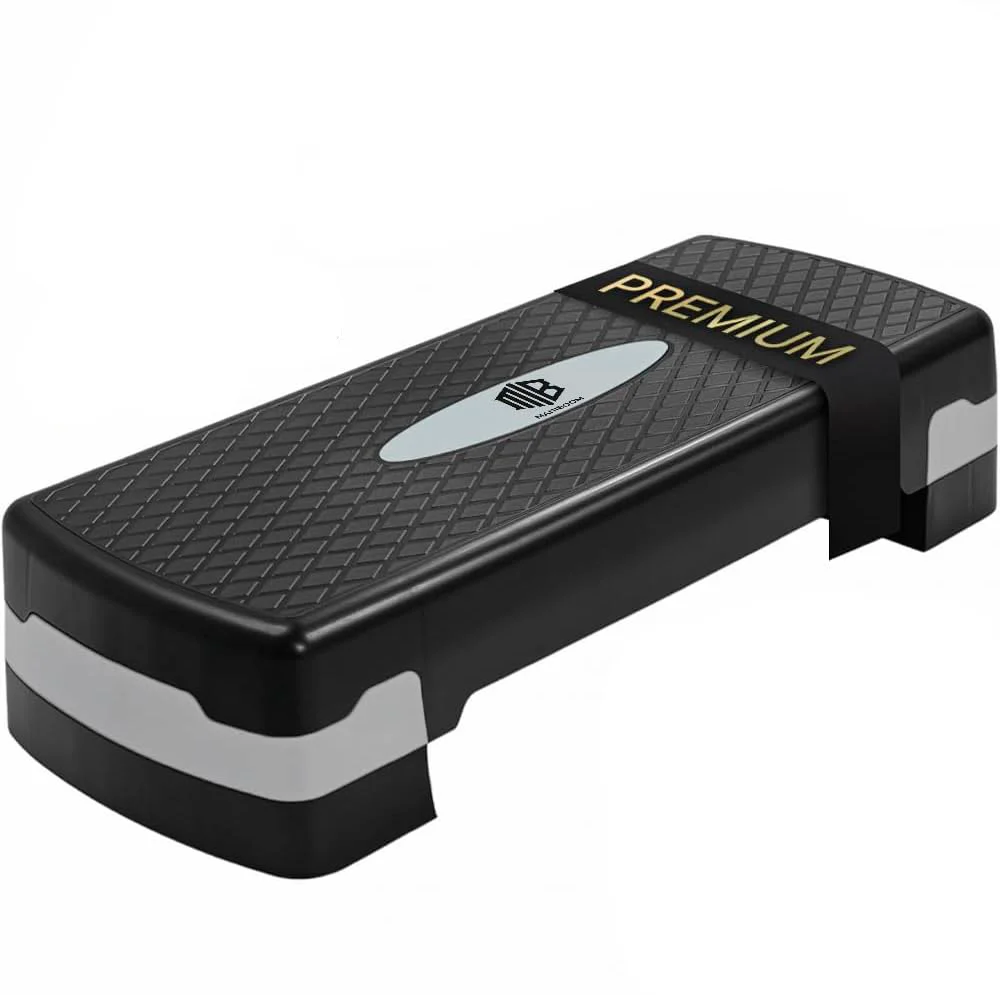 Aerobic step for fitness board platform stepper sport gym height adjustable 2 levels load 100kg #1