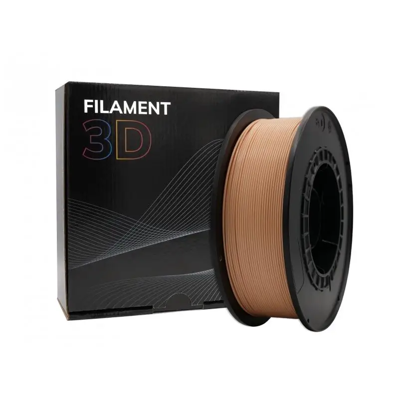 Filamento 3d pla - diametro 1.75mm - bobina 1kg - color melocoton claro | pla - diametro - bobina - color melocoton claro