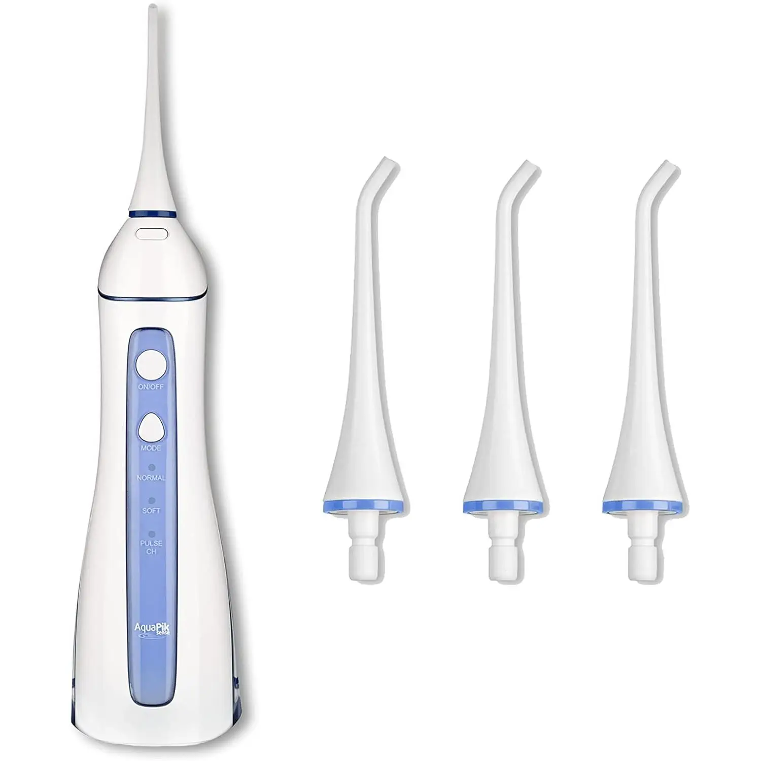 Waterpik Aquapik Sense: Irrigador Dental Portátil Recargable Sin Cables, Con 3 Puntas Incluyendo Punta Para Cepillado Bucal, 3 Modos De Presión Y Funcionalidad, Potente. Máxima Limpieza E Higiene Bucal