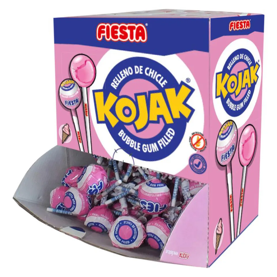 100 PCs party CHUPA CHUPS KOJAK ice cream classic bubble gum flavor