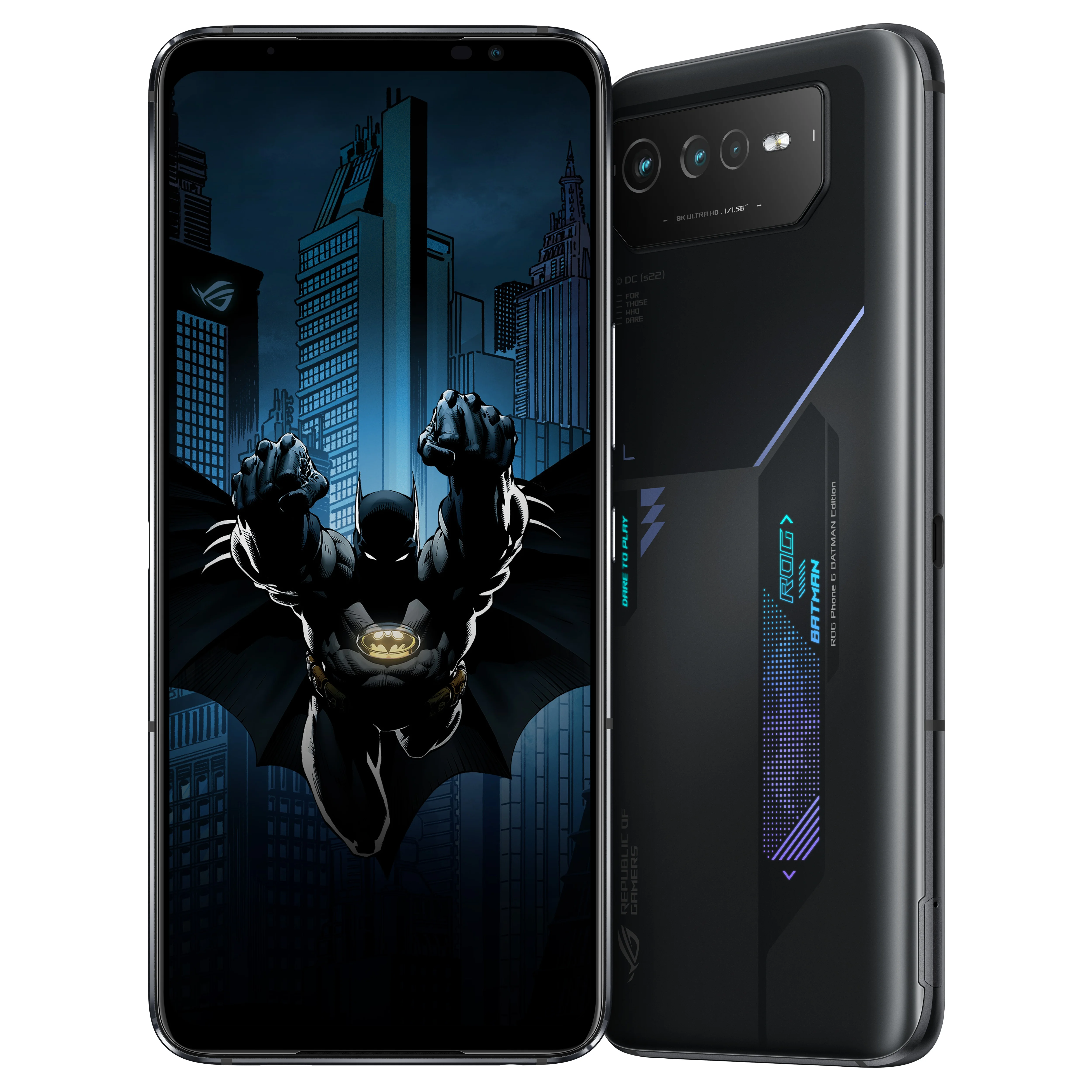 ASUS ROG Phone 6 BATMAN Edition 17,2 cm (6.78") SIM doble Android 12 5G USB Tipo C 12 GB 256 GB 6000 mAh Negro