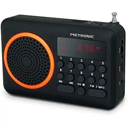 Revisión y recomendación del radio portátil Metronic 477204 con puerto USB y lector de tarjetas SD