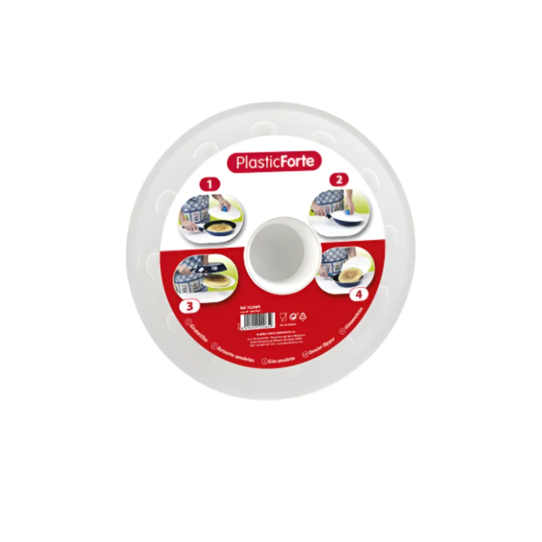 Pack x4Uds - Giratortillas 25,5 Cm Blanco Plasticforte - Neoferr