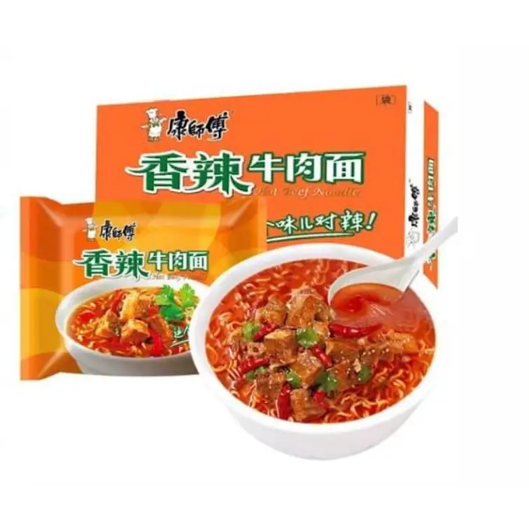 Ramen fideos instantaneos SABOR TERNERA PICANTE fideos chino Instant Noodles Master Kong fideos asiaticos  Surtidos 6u,12u o 24u para elegir con Sabores original garantizado LEER DESCRIPCION
