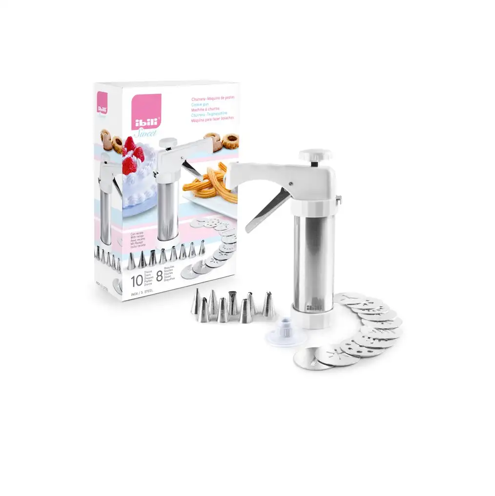 Ibili stainless Churrera with assorted nozzles for dough figures