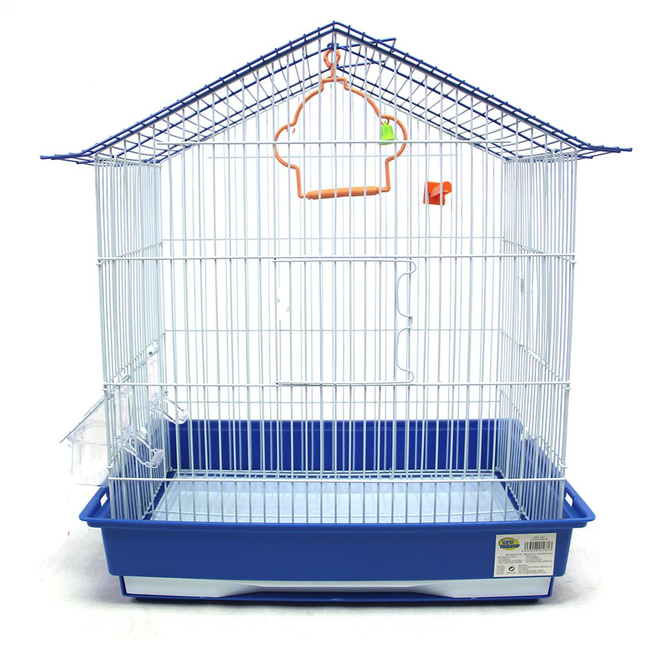 Jaula para Pájaro Tamaño XL para Pajarera Periquito Canarios con Comedero Bebedero Saltado Columpio para Descanso Color al Azar 43x30.5x48 cm