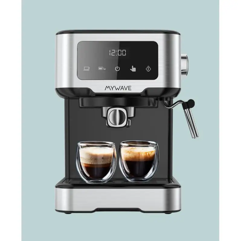 Mywave mwcaf-15d espresso coffee maker 15 bars deluxe design 1100w