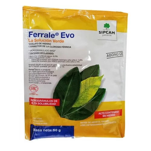 SIPCAM JARDÍN FERRALE EVO Corrector de Hierro Ecológico , 50 gr