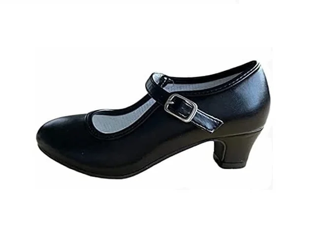 Flamenco shoes, Sevillanas, dance, dance, for girls or women. Black Color. Several sizes. Look at the size chart.