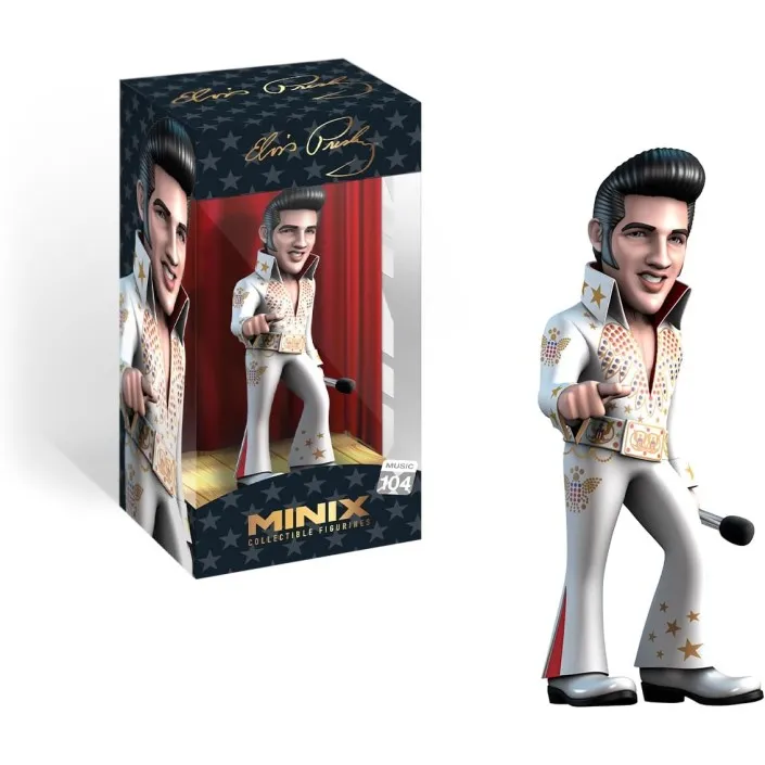 Minix elvis figure model 104 - original - collectible miniature figures for display - gift idea - official merchandise - toys for children and adults - fans